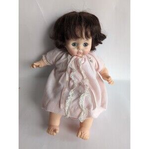 Madame Alexander Pussycat Doll Vintage Pink Dress Vintage 15" Crier